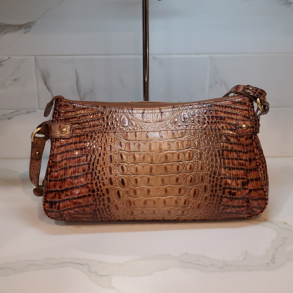 Brahmin Vintage pleated Y2K Baguette Daria shoulder bag EUC - Picture 2 of 16